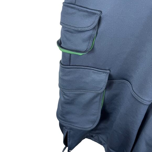 Nike Vintage Y2K Gray Fit Dry Cargo Pull On Casual Streetwear Capris Women's L - Picture 3 of 8